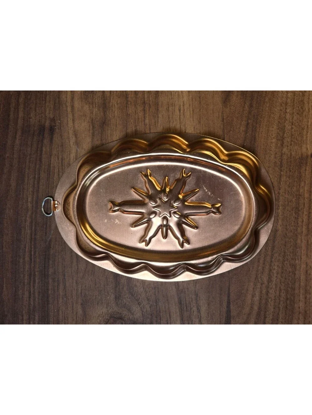 Vintage Copper Mold with Starburst Design